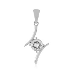 White Topaz Silver Pendant