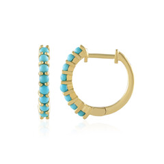 Sleeping Beauty Turquoise Silver Earrings