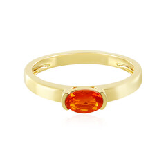 Fire Opal Silver Ring