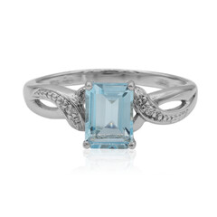 Sky Blue Topaz Silver Ring