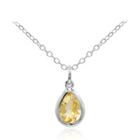 Citrine Silver Necklace