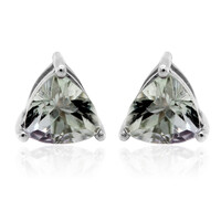 Unheated Tanzanite Silver Earrings