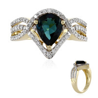 14K Brazilian Indicolite Gold Ring (AMAYANI)
