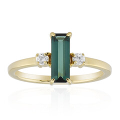 Indicolite Silver Ring (Adela Silber)