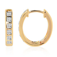 18K IF (D) Diamond Gold Earrings