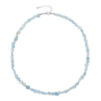 Aquamarine Silver Necklace