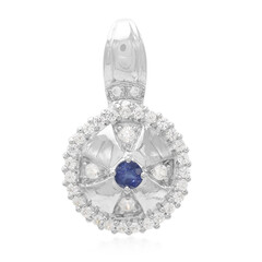 Kanchanaburi Sapphire Silver Pendant