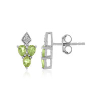 Arizona Peridot Silver Earrings