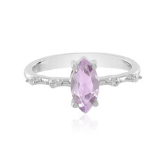 Rose de France Amethyst Silver Ring