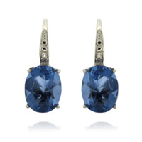 Colour Change Fluorite Silver Earrings
