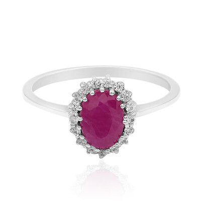 Ruby Silver Ring