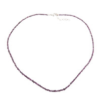 Purple Diamond Silver Necklace (CUSTODANA)