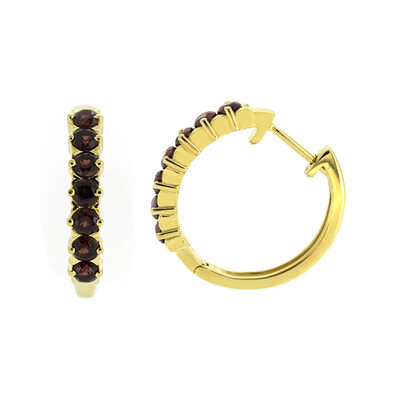 Rhodolite Silver Earrings