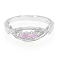 Ceylon Pink Sapphire Silver Ring