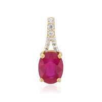 Bemainty Ruby Silver Pendant