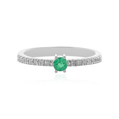 Ethiopian Emerald Silver Ring