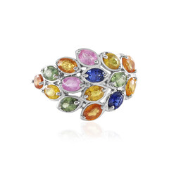 Fancy Sapphire Silver Ring