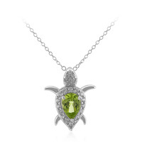 Burmese Peridot Silver Necklace