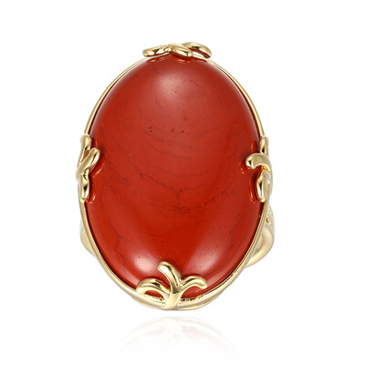 Red Jasper Silver Ring