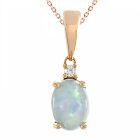 10K AAA Welo Opal Gold Necklace