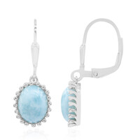 Larimar Silver Earrings