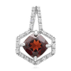 Mozambique Garnet Silver Pendant
