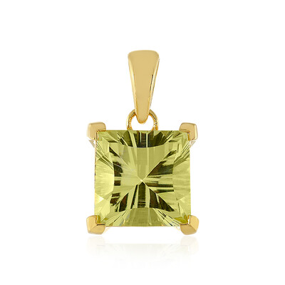 Lemon Quartz Silver Pendant