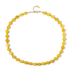 Yellow Quartz Silver Necklace