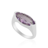 Rose de France Amethyst Silver Ring