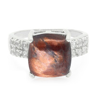 Red Tiger´s Eye Silver Ring