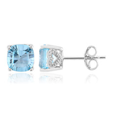 Sky Blue Topaz Silver Earrings