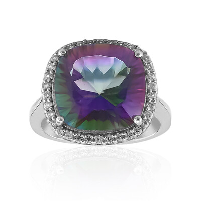 Mystic Quartz Silver Ring