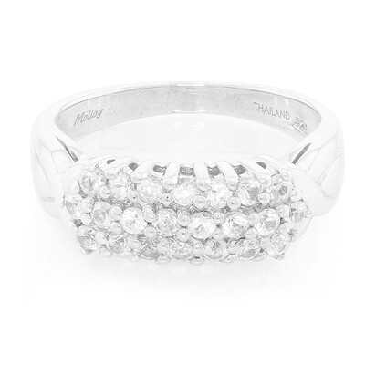White Sapphire Silver Ring