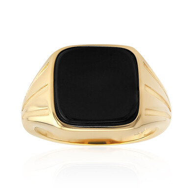 Black Onyx Silver Ring