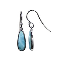 Larimar Silver Earrings