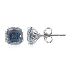 Sky Blue Topaz Silver Earrings