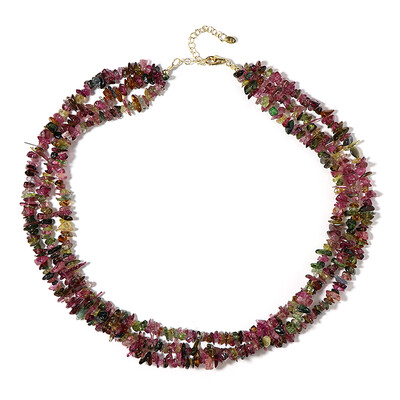 Fancy Tourmaline Silver Necklace