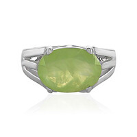 Prehnite Silver Ring