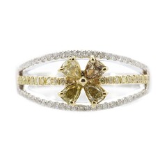 18K SI2 Fancy Diamond Gold Ring (CIRARI)