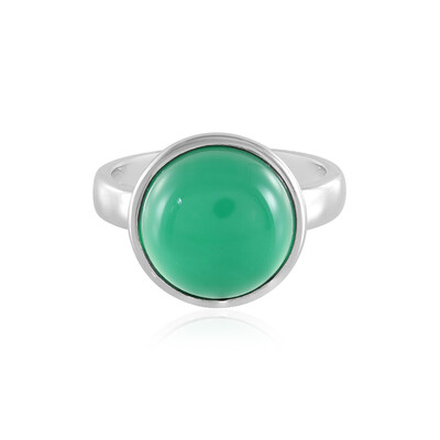 Green Onyx Silver Ring