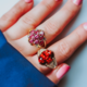 Malaya Garnet Silver Ring