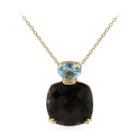 Smoky Quartz Silver Necklace