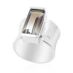 Bi Colour Quartz Silver Ring