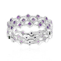 Zambian Amethyst Silver Ring