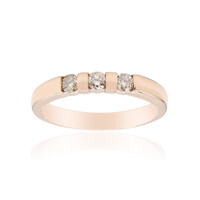 9K SI1 Argyle Rose De France Diamond Gold Ring