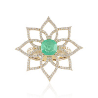14K Colombian Emerald Gold Ring (de Melo)