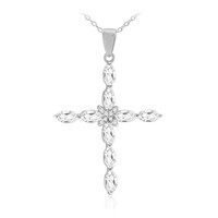 White Topaz Silver Necklace