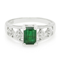 Bahia Emerald Silver Ring