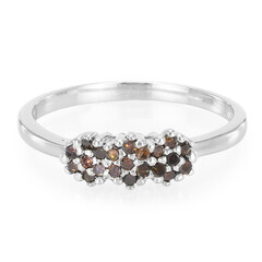 Fancy Diamond Silver Ring