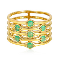 Socoto Emerald Silver Ring